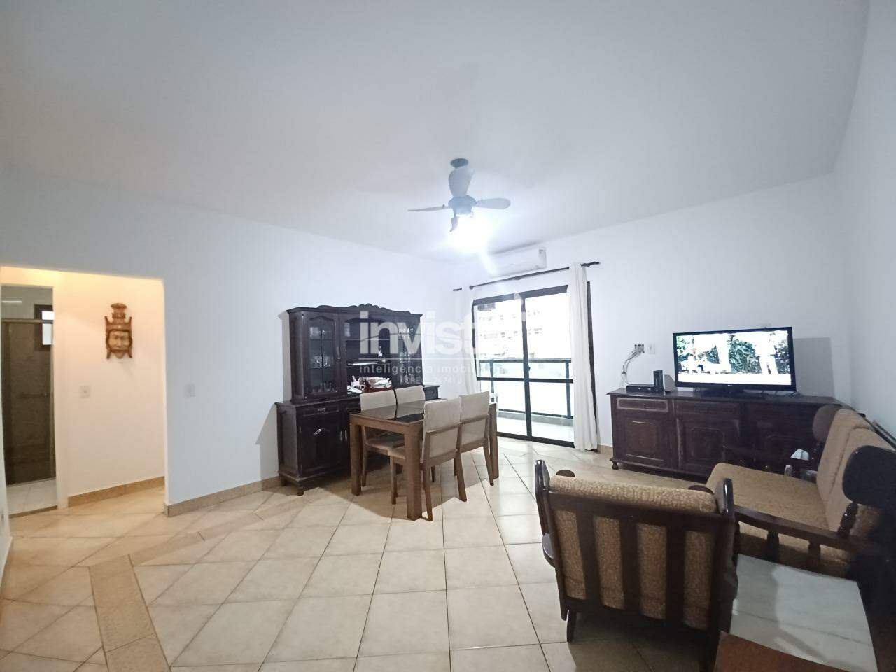 Apartamento com 2 dormitórios + dependência completa em prédio frente mar