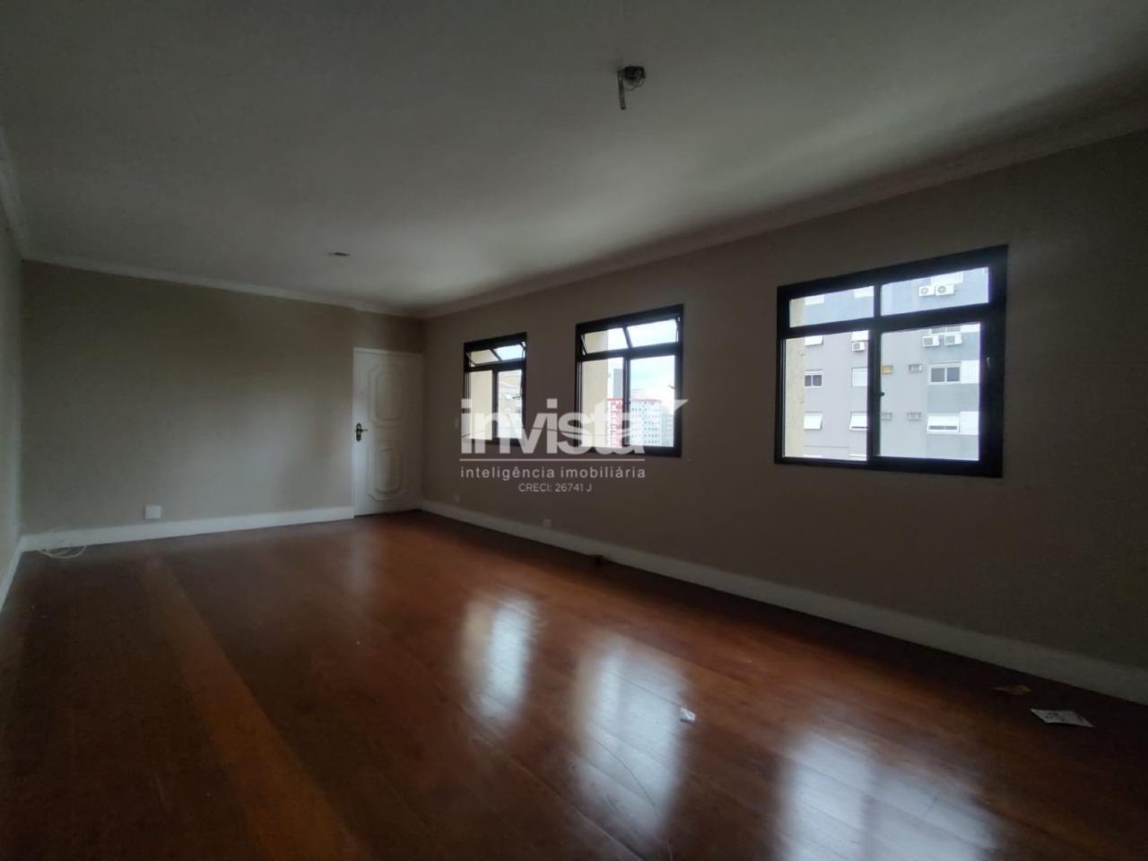 C&oacute;digo: 20225 R$ 7.500,00 Apartamento para alugar no bairro Boqueir&atilde;o 128 m&sup2; 3 quartos 2 vagas - Santos