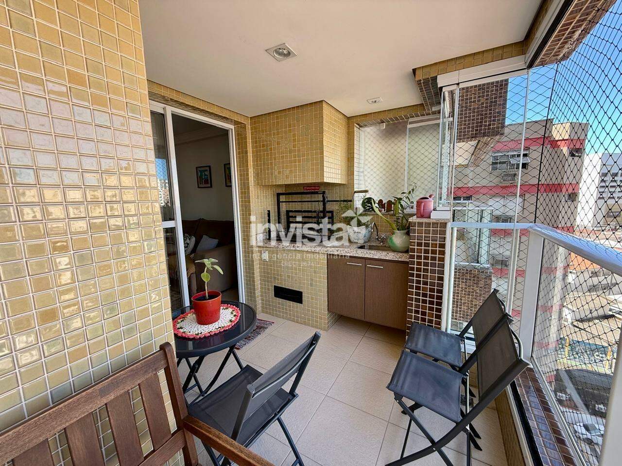 C&oacute;digo: 20683 R$ 1.100.000,00 Apartamento &agrave; venda no bairro Gonzaga 98 m&sup2; 2 quartos 2 vagas - Santos