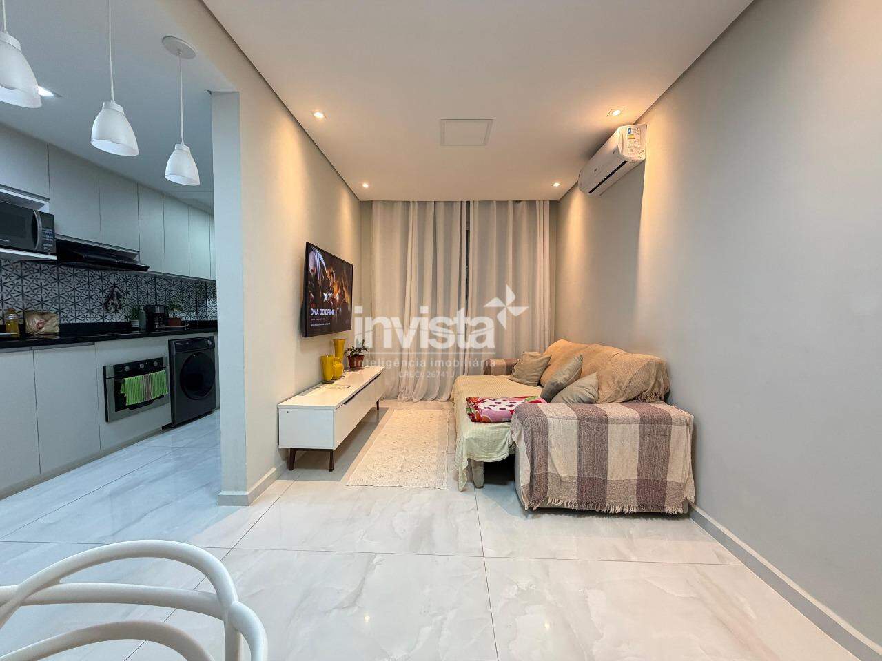 C&oacute;digo: 20697 R$ 375.000,00 Apartamento &agrave; venda em Santos-SP no bairro Boqueir&atilde;o, com 2 dormit&oacute;rios e 70m&sup2; 70 m&sup2; 2 quartos 1 vaga - Santos