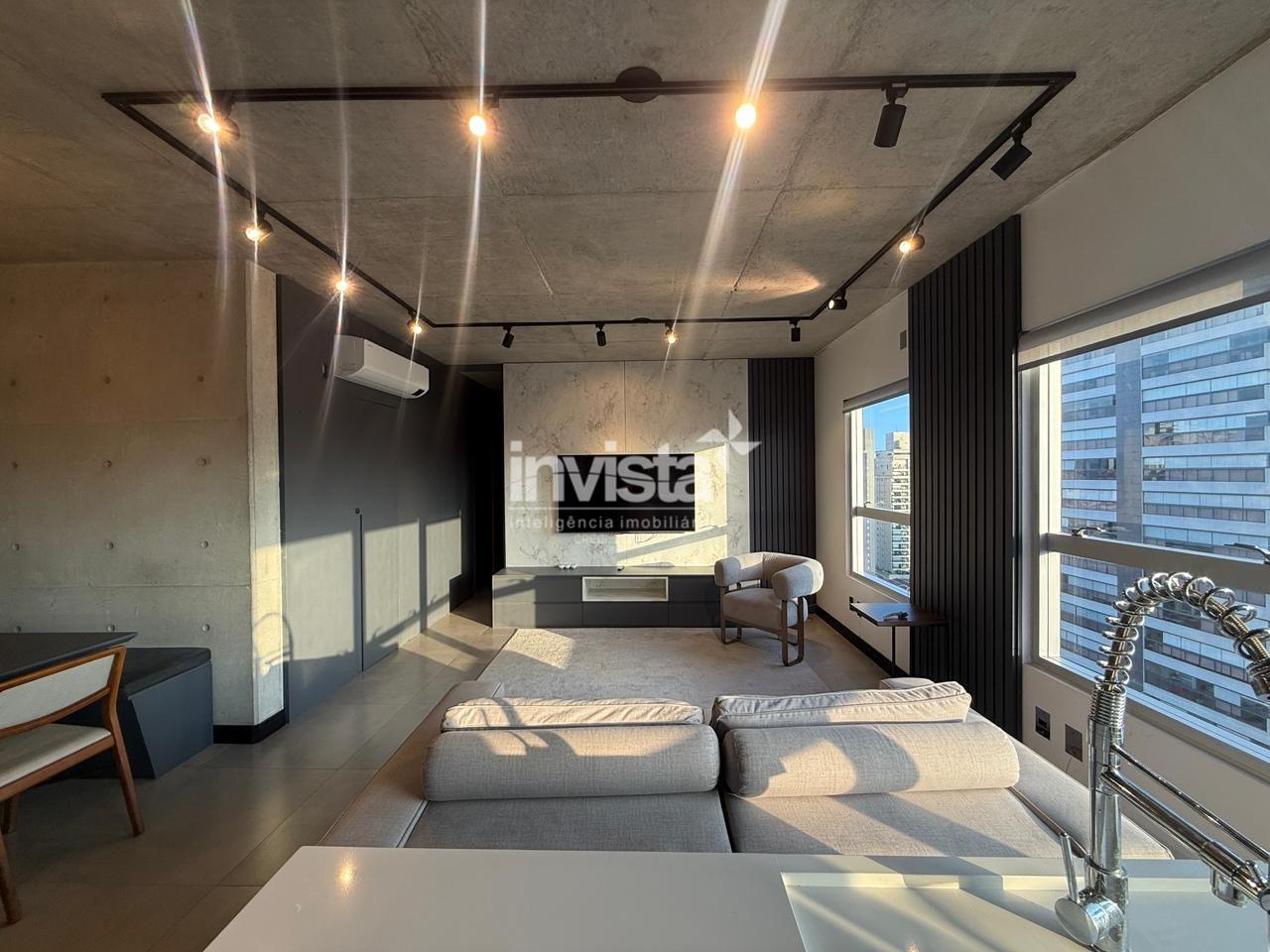 Apartamento com 2 dormitórios mobiliado para Alugar no Embaré – Santos/SP