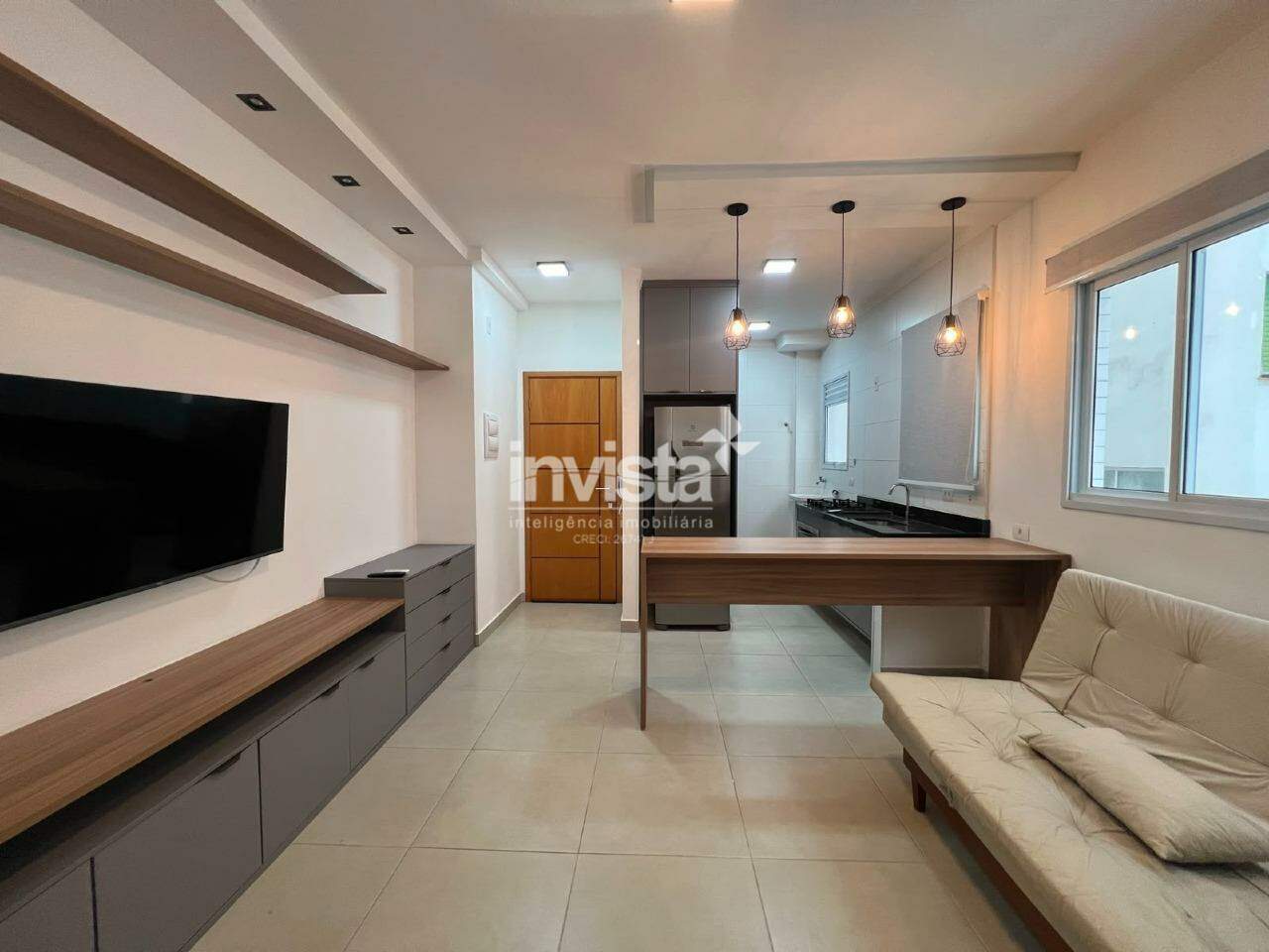 C&oacute;digo: 22023 R$ 3.500,00 Apartamento para alugar em Santos-SP no bairro Jos&eacute; Menino, com 1 dormit&oacute;rio e 34m&sup2; 34 m&sup2; 1 quarto 0 vagas - Santos