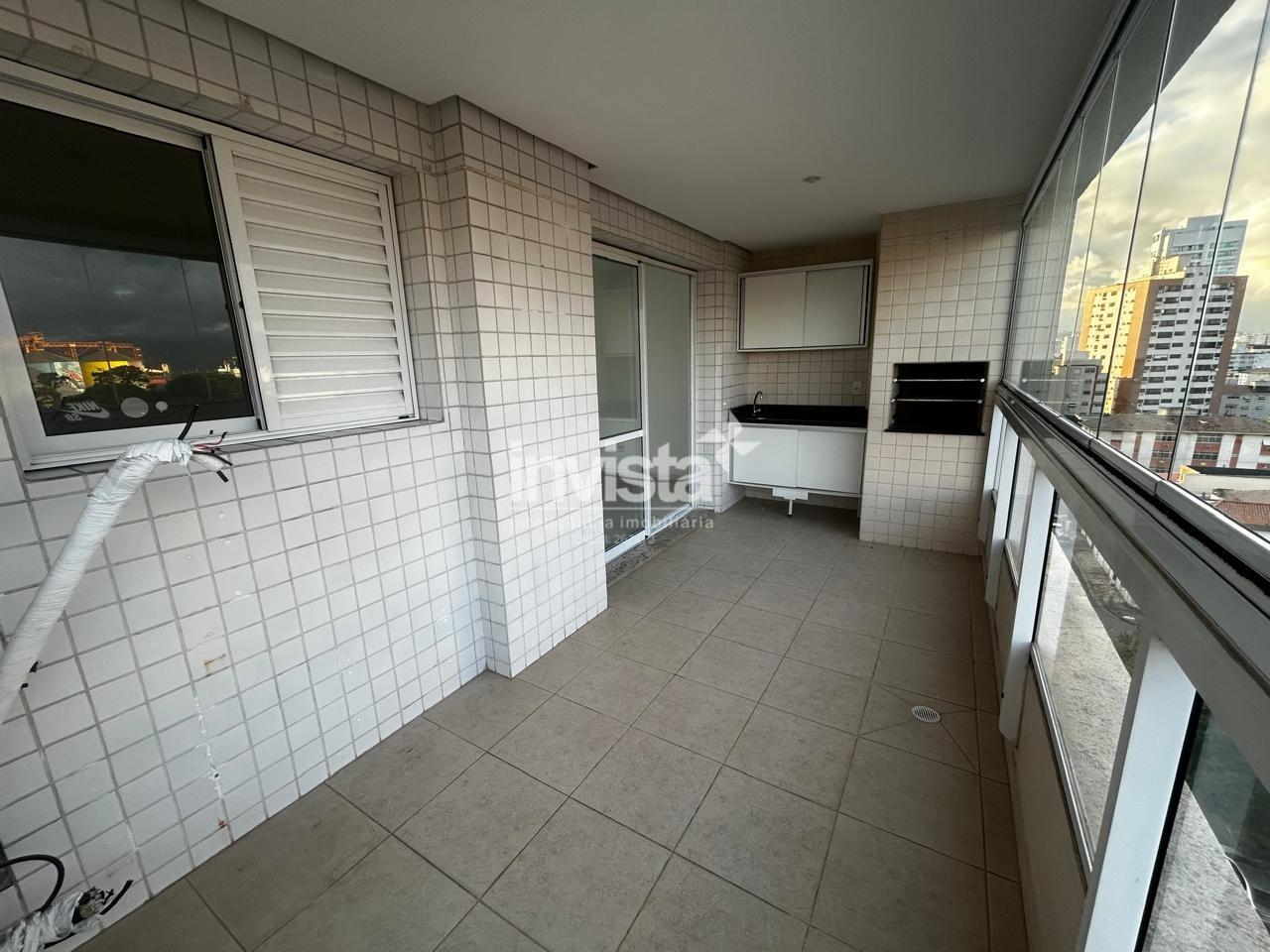 C&oacute;digo: 22294 R$ 5.500,00 Apartamento para alugar no bairro Ponta da Praia 92 m&sup2; 3 quartos 2 vagas - Santos