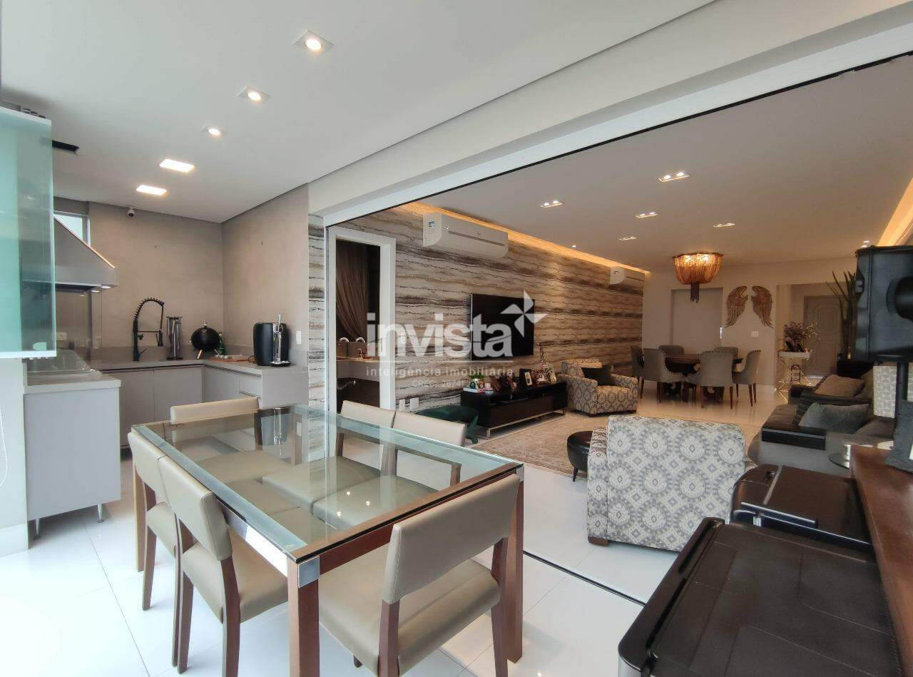 Apartamento 3 suítes com vista mar – Embaré, Santos, frente, 2 vagas