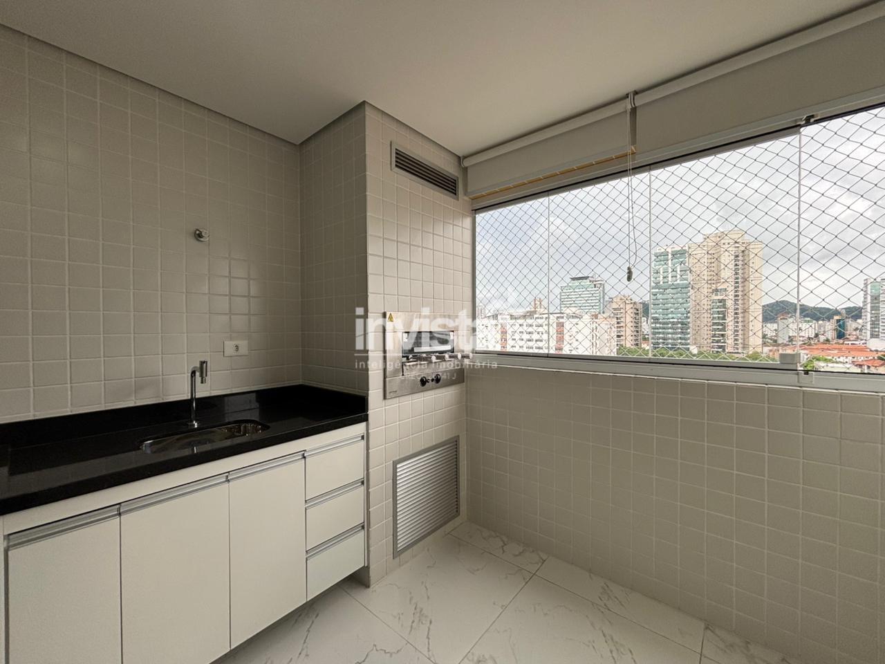 C&oacute;digo: 22535 R$ 5.500,00 Apartamento para alugar no bairro Boqueir&atilde;o 70 m&sup2; 2 quartos 1 vaga - Santos