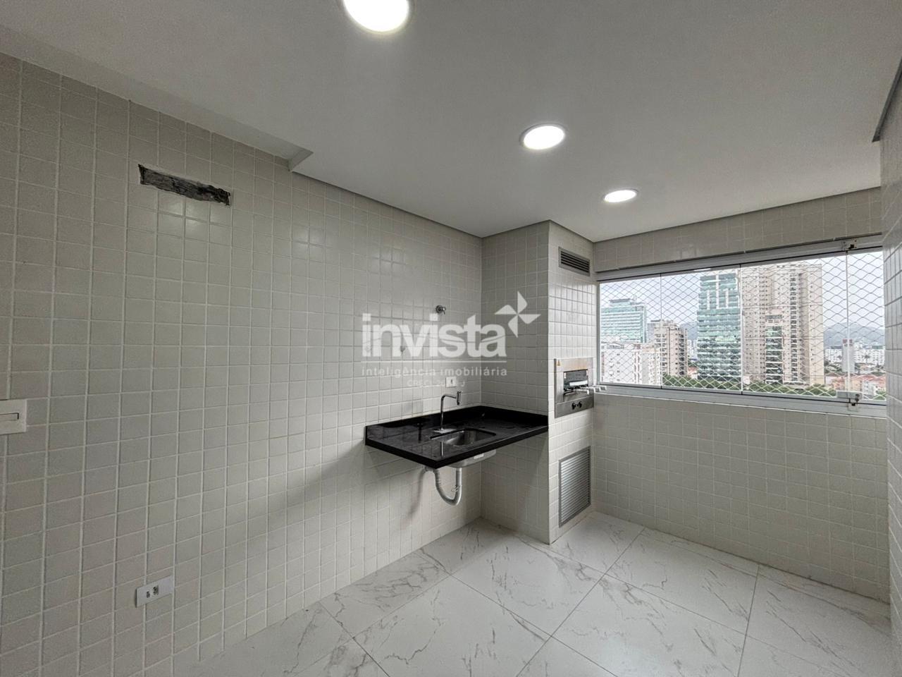 Apartamento para aluguel no bairro Boqueir&atilde;o - Santos