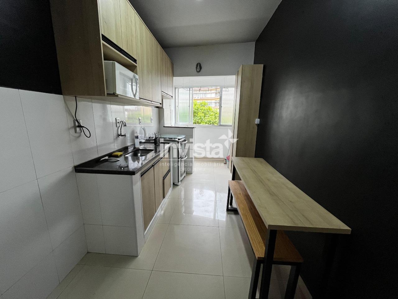 Apartamento de 1 dormit&oacute;rio na quadra da praia - Santos