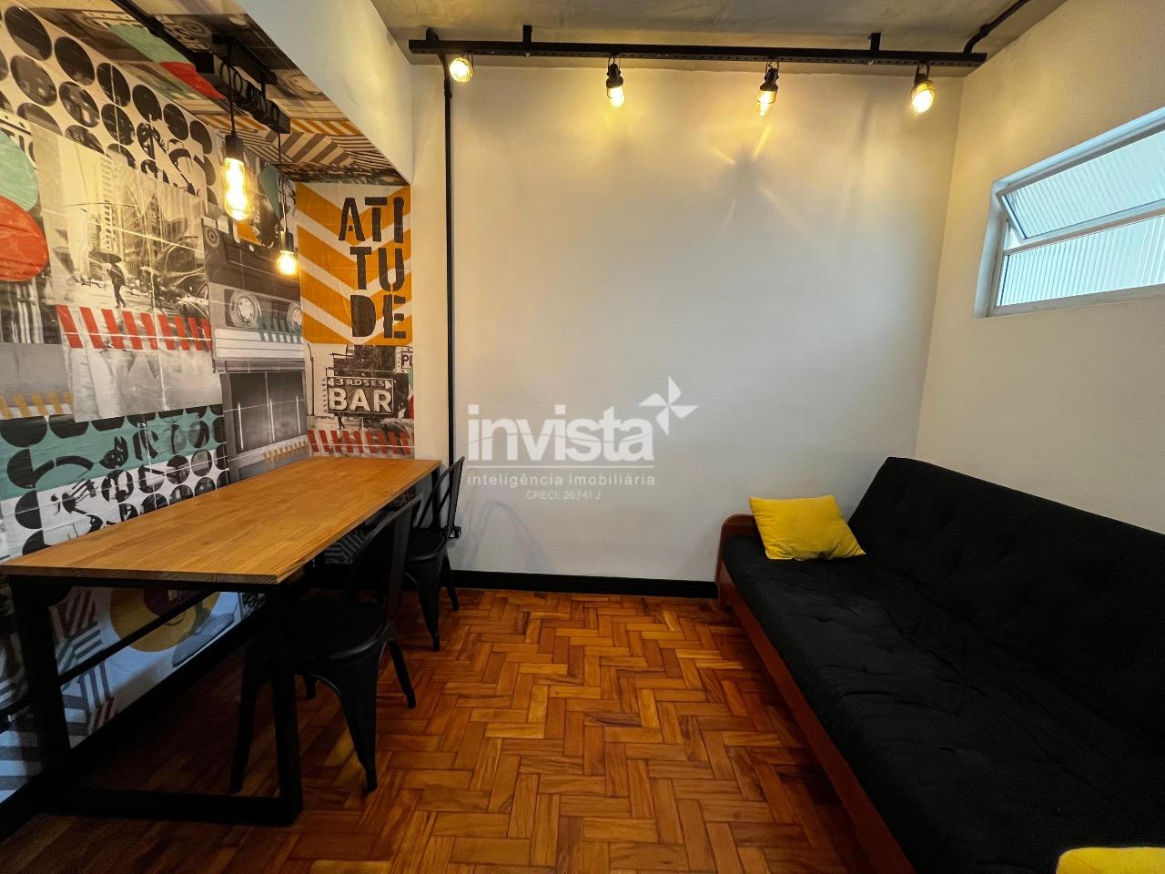 C&oacute;digo: 22823 R$ 3.200,00 Apartamento para alugar no bairro Aparecida 63 m&sup2; 1 quarto 1 vaga - Santos