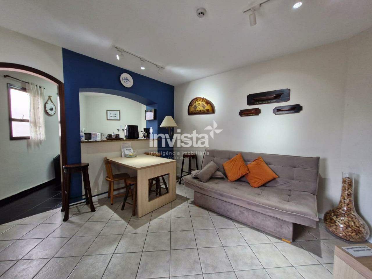 C&oacute;digo: 22989 R$ 510.000,00 Apartamento &agrave; venda no bairro Gonzaga 45 m&sup2; 1 quarto 1 vaga - Santos