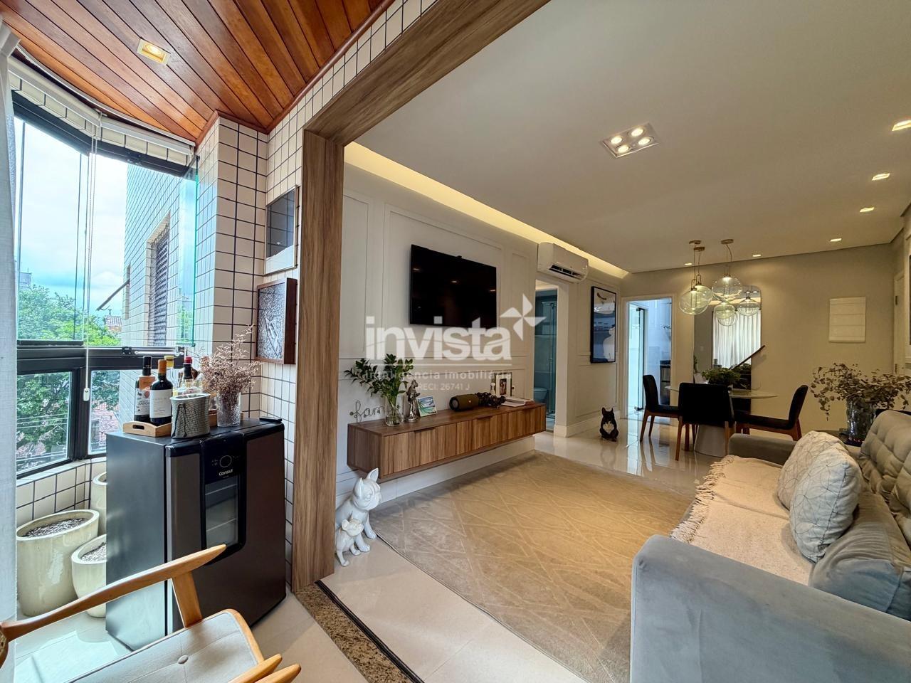 C&oacute;digo: 23492 R$ 980.000,00 Apartamento &agrave; venda no bairro Embar&eacute; 82 m&sup2; 2 quartos 1 vaga - Santos