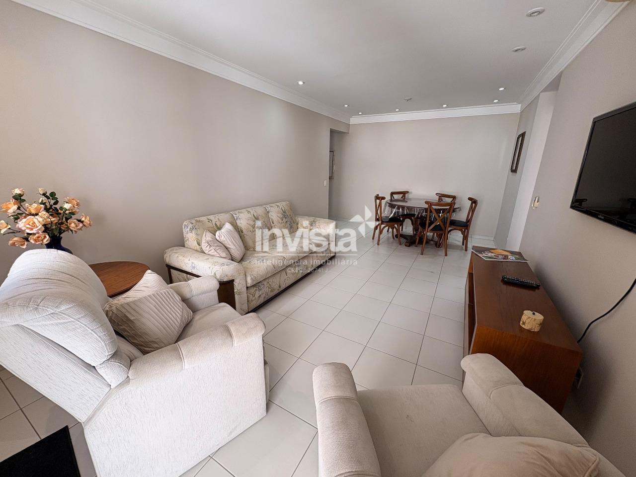 Apartamento de 2 quartos mobiliado no Gonzaga - Santos