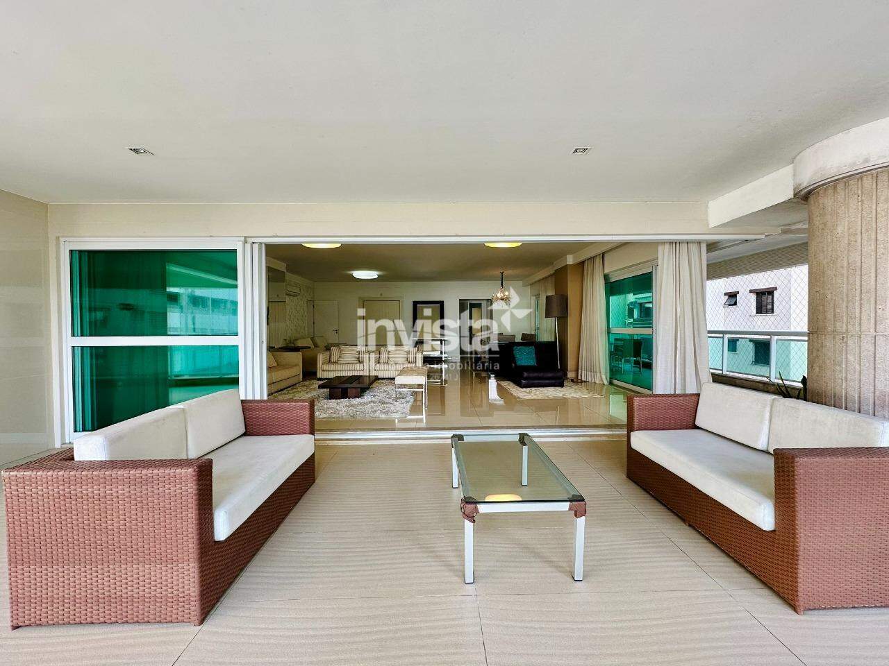 Apartamento para loca&ccedil;&atilde;o no Prime Plaza no Gonzaga em Santos - Santos