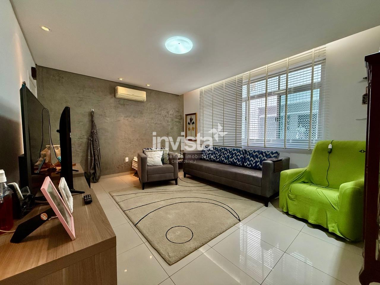 C&oacute;digo: 24152 R$ 690.000,00 Apartamento &agrave; venda no bairro Boqueir&atilde;o 117 m&sup2; 3 quartos 1 vaga - Santos