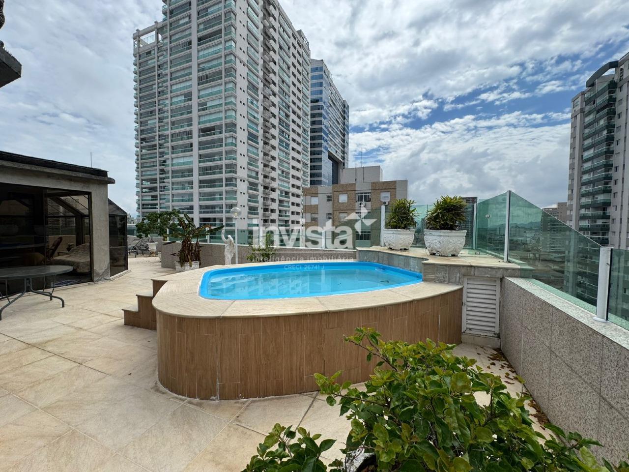 C&oacute;digo: 24563 R$ 2.800.000,00 Cobertura &agrave; venda no bairro Aparecida 335 m&sup2; 4 quartos 2 vagas - Santos