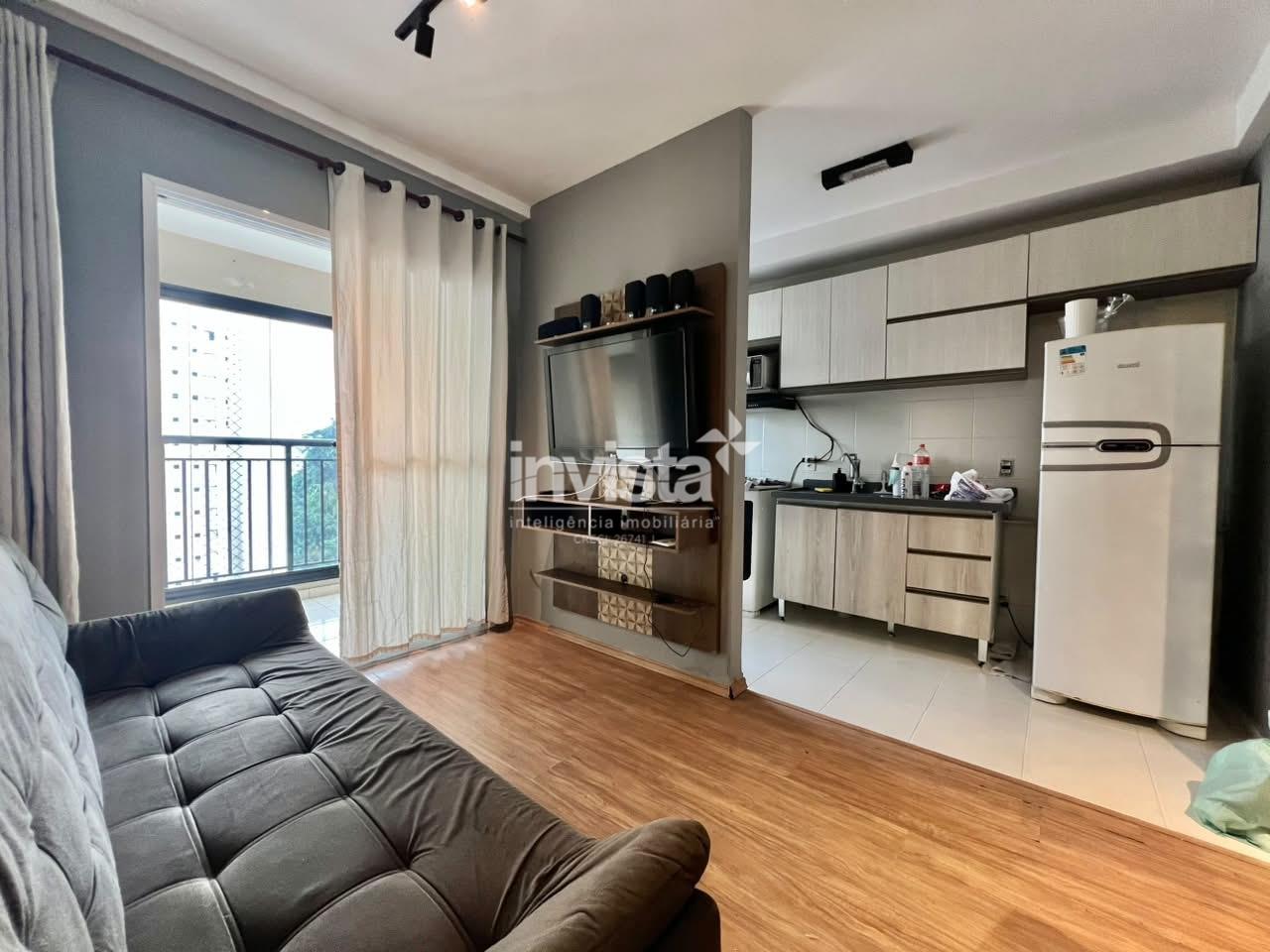 Apartamento para aluguel no bairro Marap&eacute; - Santos
