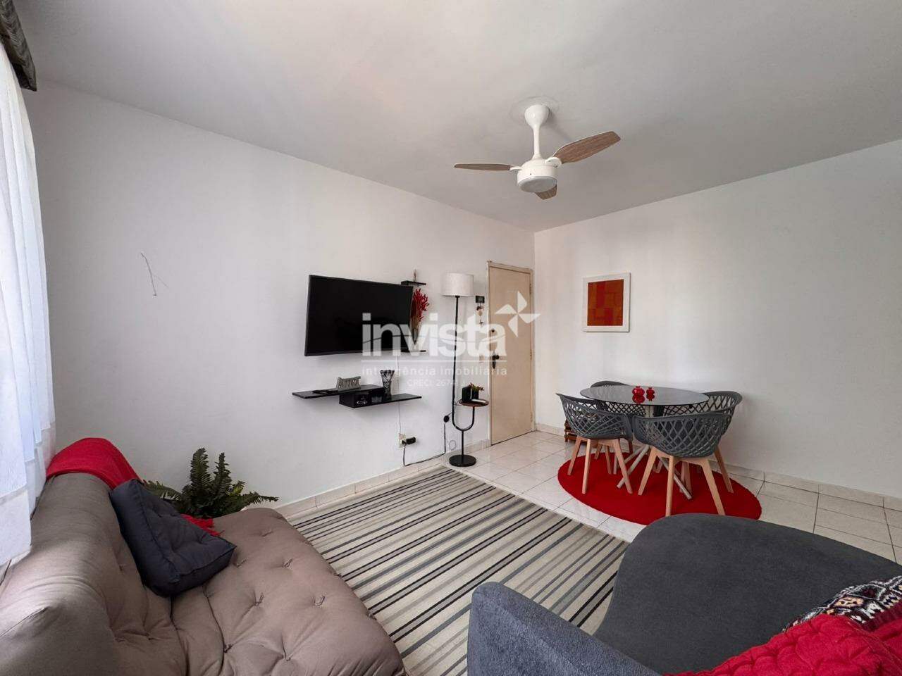 C&oacute;digo: 26391 R$ 3.500,00 Apartamento para alugar em Santos-SP no bairro Gonzaga, com 1 dormit&oacute;rio e 60m&sup2; 60 m&sup2; 1 quarto 1 vaga - Santos