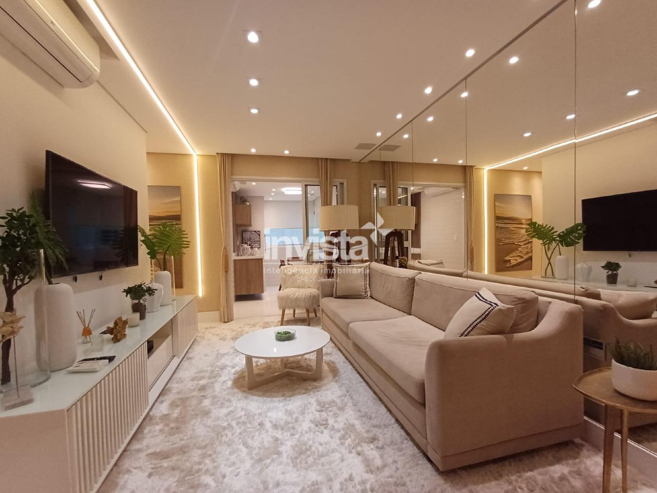 C&oacute;digo: 26620 R$ 7.000,00 Apartamento para alugar em Santos-SP no bairro Boqueir&atilde;o, com 3 dormit&oacute;rios e 81m&sup2; 81 m&sup2; 3 quartos 2 vagas - Santos