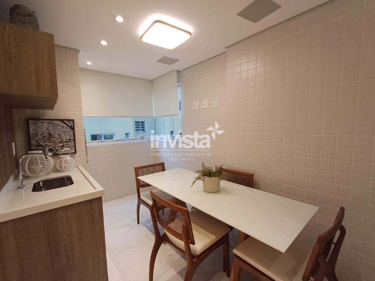APARTAMENTO 100% MOBILIADO COM 3 QUARTOS NO BOQUEIR&Atilde;O - Santos