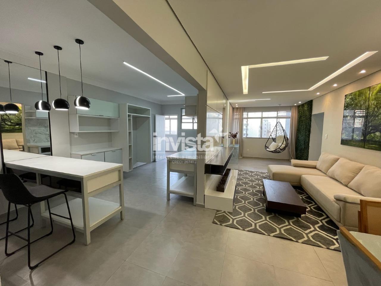 C&oacute;digo: 26880 R$ 8.500,00 Apartamento para alugar em Santos-SP no bairro Pomp&eacute;ia, com 2 dormit&oacute;rios e 140m&sup2; 140 m&sup2; 2 quartos 1 vaga - Santos