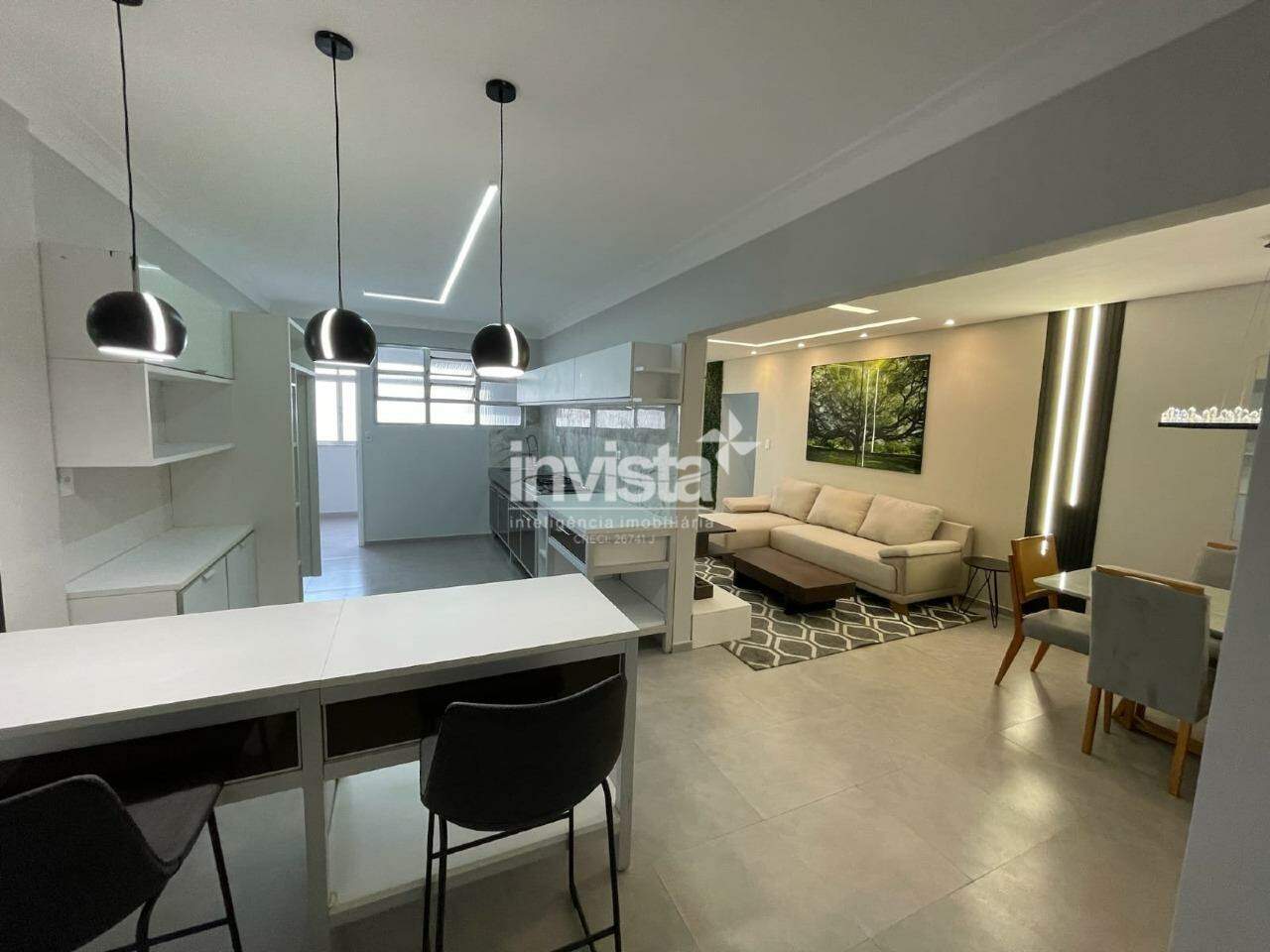 Apartamento para alugar em Santos-SP no bairro Pomp&eacute;ia, com 2 dormit&oacute;rios e 140m&sup2; - Santos