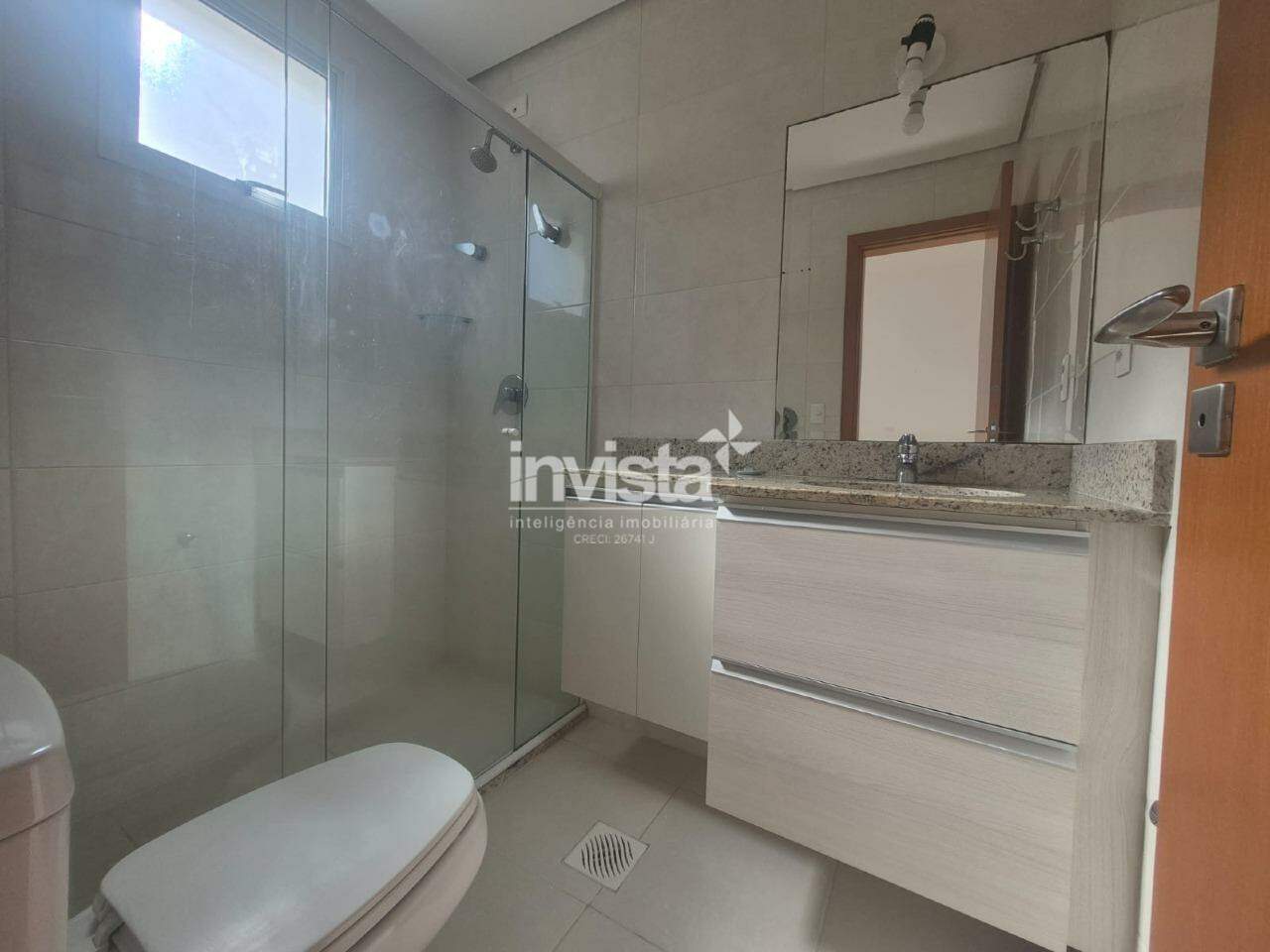 Apartamento para alugar em Santos-SP no bairro Embar&eacute;, com 1 dormit&oacute;rio e 51m&sup2; - Santos