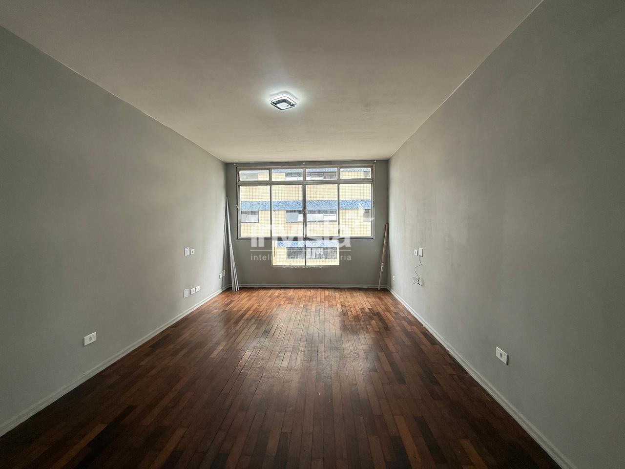 C&oacute;digo: 27414 R$ 3.750,00 Apartamento para alugar no bairro Gonzaga 87 m&sup2; 2 quartos 1 vaga - Santos