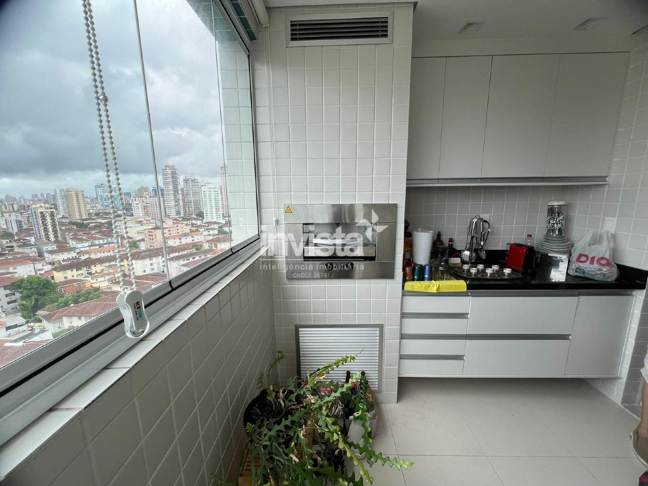 C&oacute;digo: 27565 R$ 1.350.000,00 Apartamento &agrave; venda no bairro Boqueir&atilde;o 83 m&sup2; 3 quartos 2 vagas - Santos