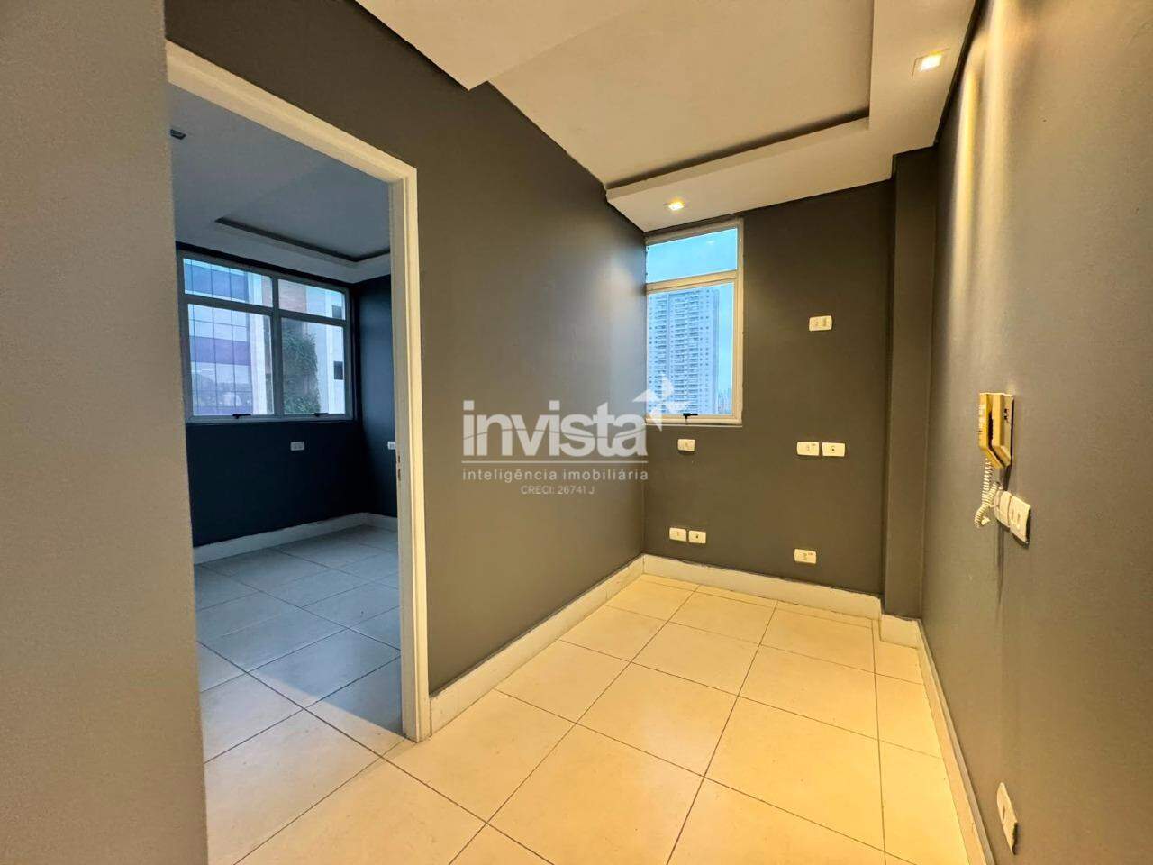 C&oacute;digo: 27770 R$ 3.000,00 Sala Comercial para alugar em Santos-SP no bairro Vila Mathias, com 0 dormit&oacute;rio e 62m&sup2; 62 m&sup2; 0 quartos 2 vagas - Santos