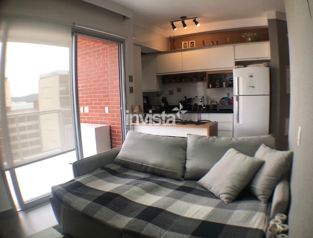 C&oacute;digo: 27900 R$ 4.000,00 Apartamento para alugar no bairro Boqueir&atilde;o 45 m&sup2; 1 quarto 1 vaga - Santos