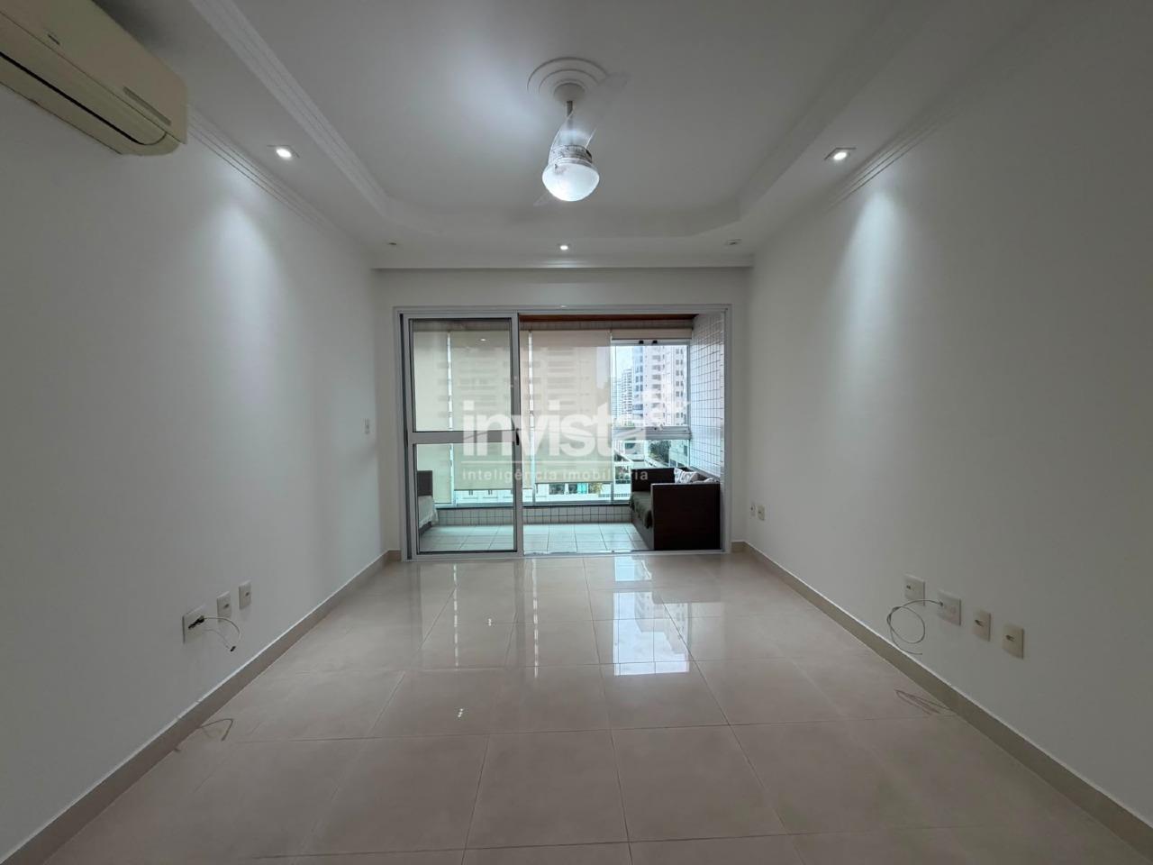 Apartamento 3 dormit&oacute;rios com varanda e 2 vagas demarcadas - Santos