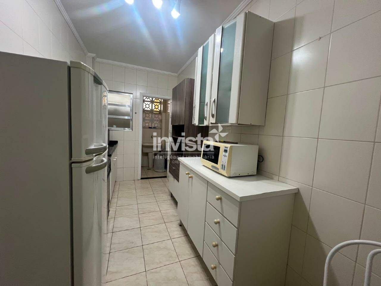 Apartamento com 2 quartos e Vista Mar para alugar no Gonzaga &ndash; Santos/SP - Santos