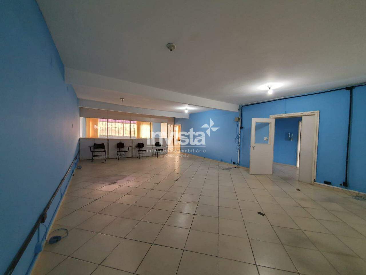 Conjunto Comercial Amplo e Seguro no Centro de Santos – Aluguel