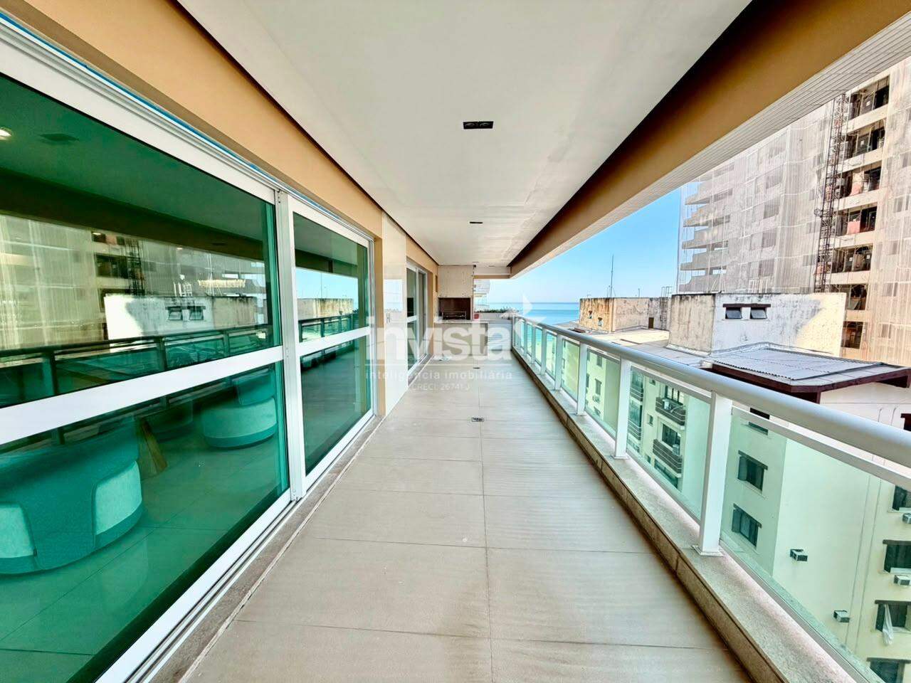 Apartamento &agrave; venda, 4 su&iacute;tes no bairro Gonzaga em Santos - Santos