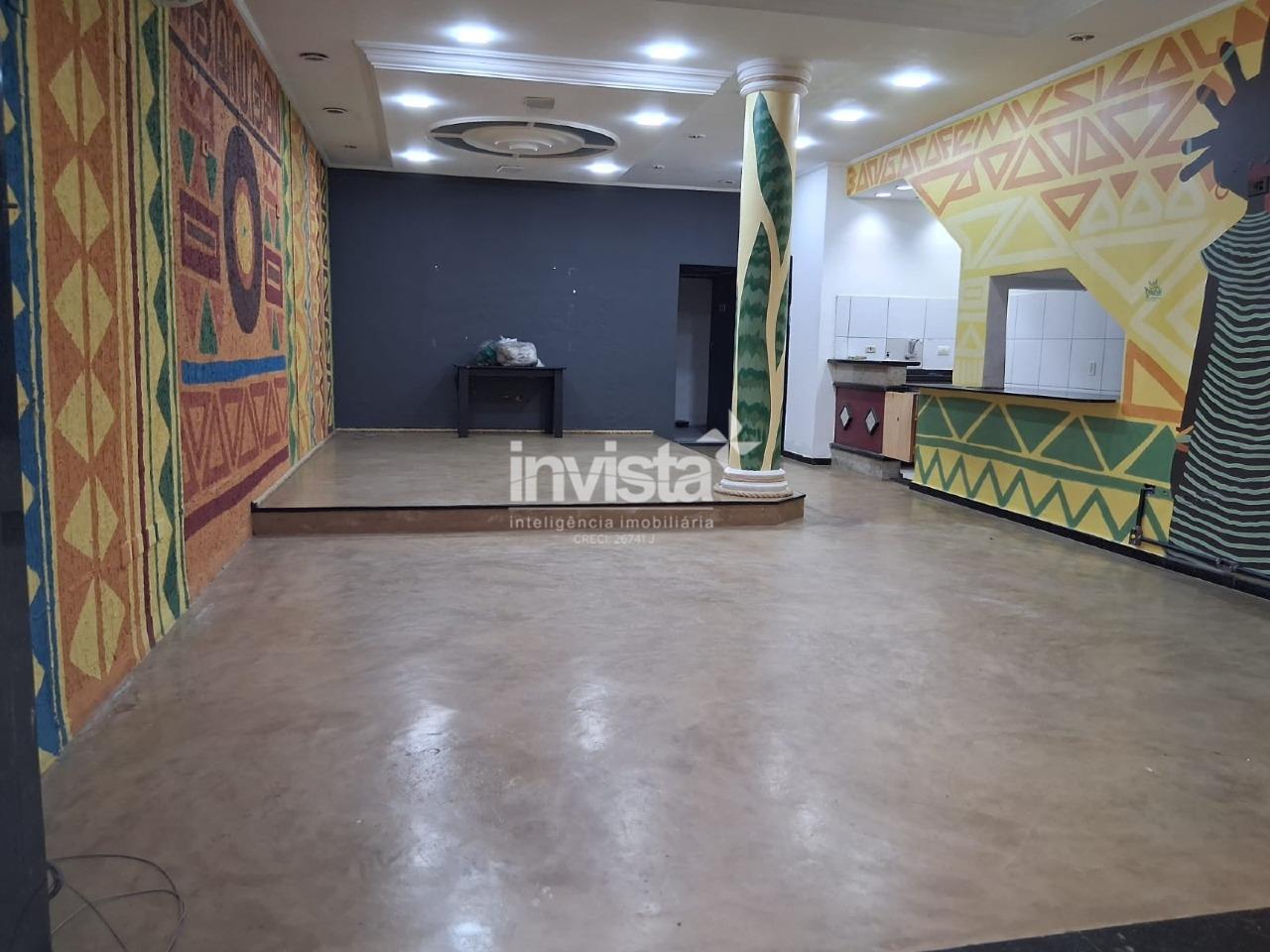 Loja com 100m² de frente no Canal 2 em Santos