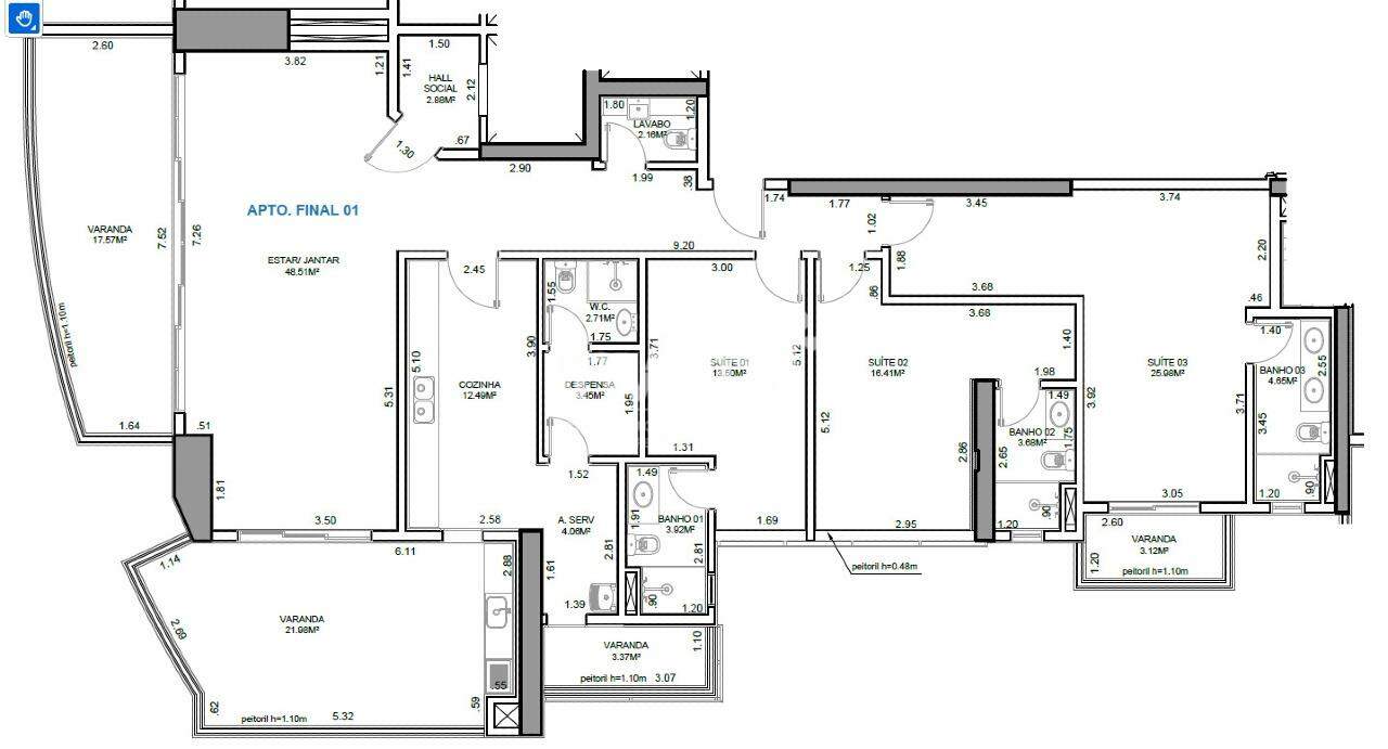 Apartamento à venda no bairro Ponta da Praia