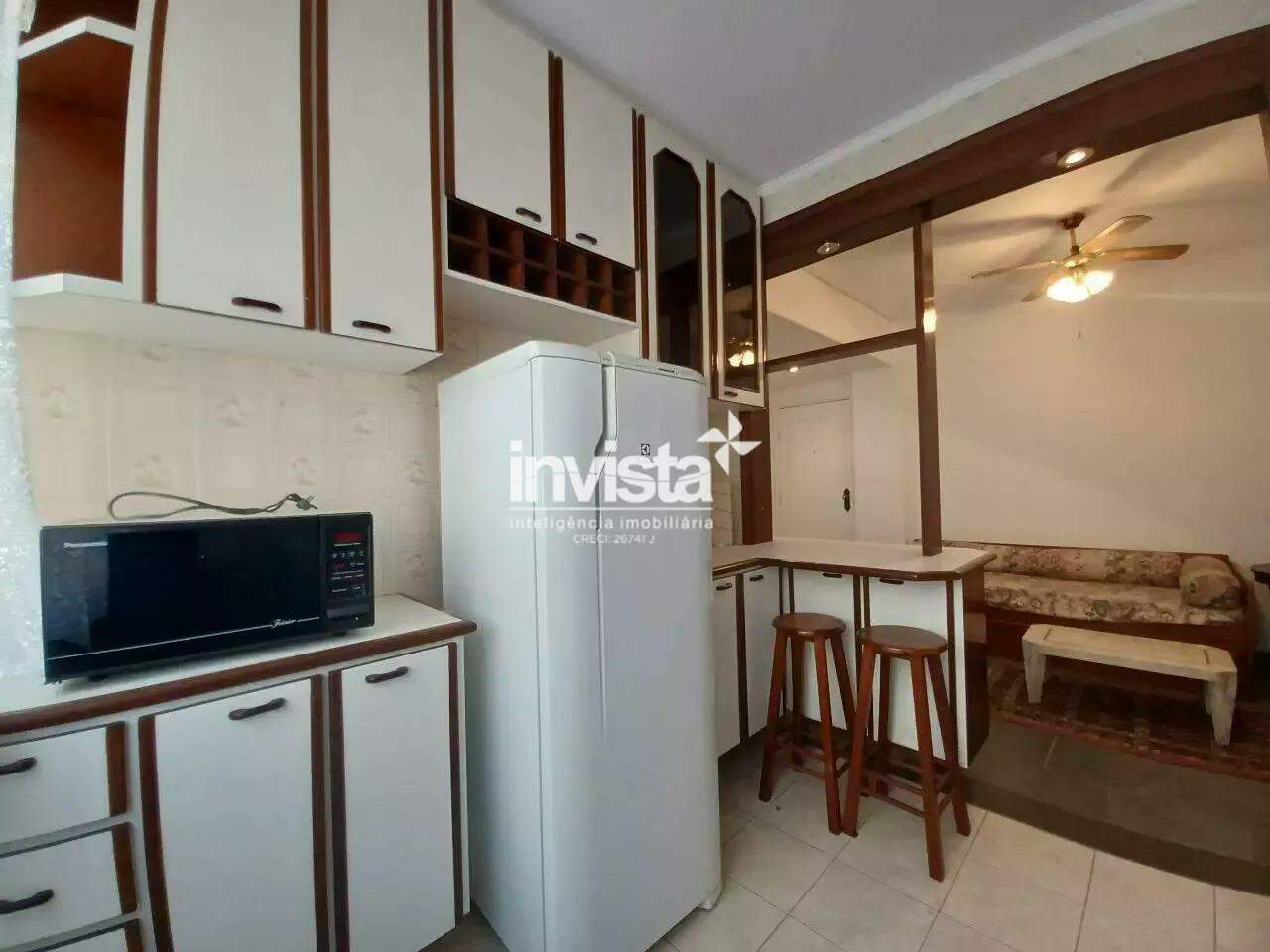 Apartamento para loca&ccedil;&atilde;o no Bairro Gonzaga - Santos