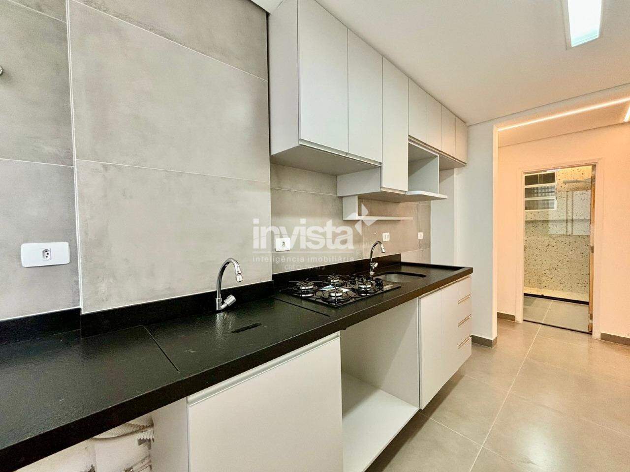 C&oacute;digo: 28922 R$ 3.700,00 Apartamento para alugar no bairro Aparecida 50 m&sup2; 1 quarto 1 vaga - Santos