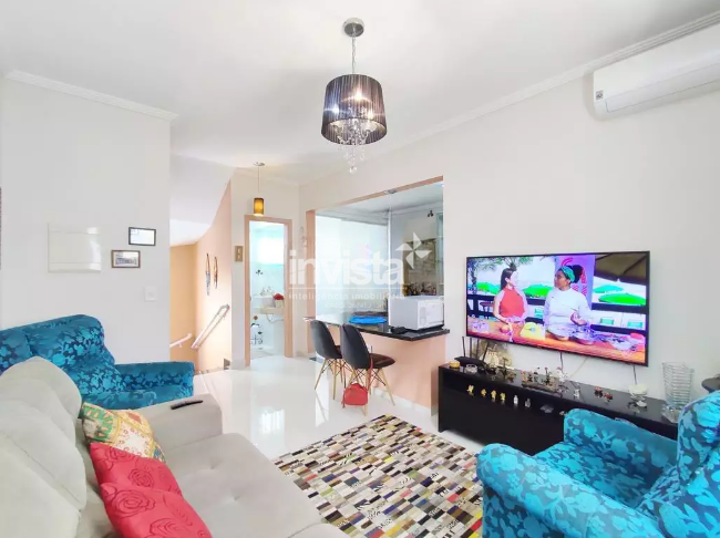 Casa Villagio 2 dormitórios para alugar no bairro da Encruzilhada em Santos