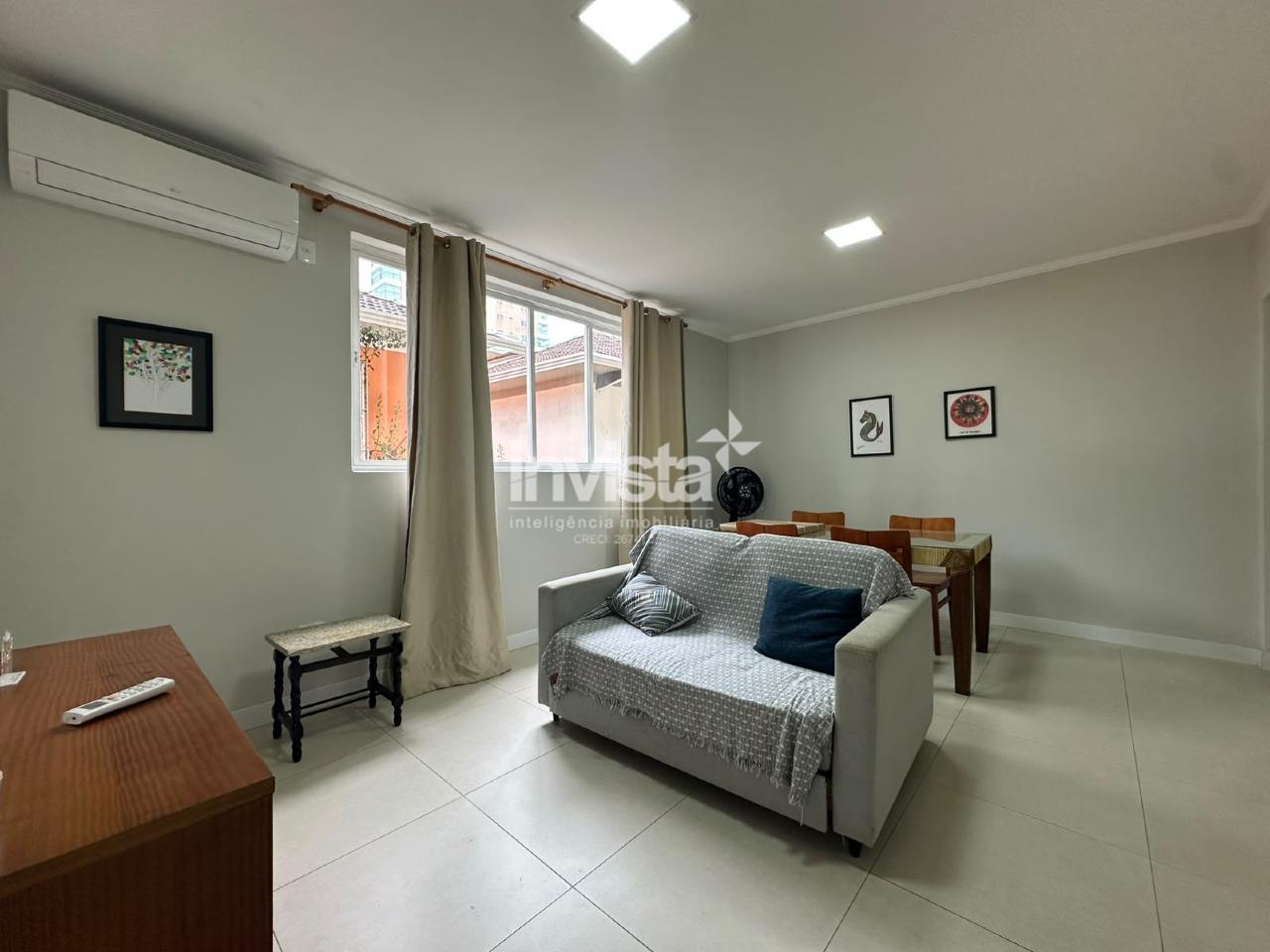 C&oacute;digo: 29096 R$ 3.400,00 Apartamento para alugar em Santos-SP no bairro Boqueir&atilde;o, com 1 dormit&oacute;rio e 58m&sup2; 58 m&sup2; 1 quarto 1 vaga - Santos