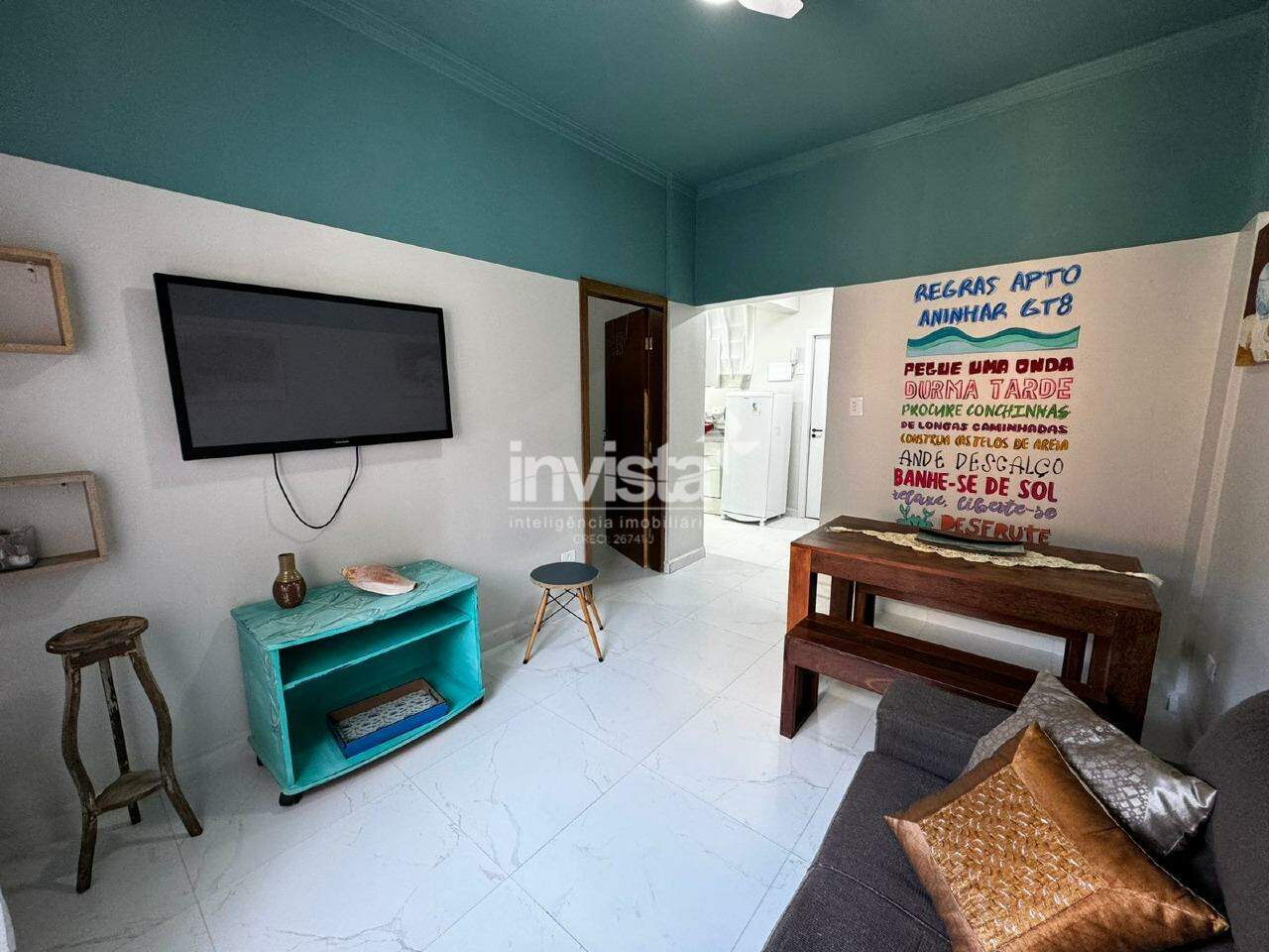 C&oacute;digo: 29169 R$ 490.000,00 Apartamento &agrave; venda no bairro Ponta da Praia 58 m&sup2; 1 quarto 1 vaga - Santos