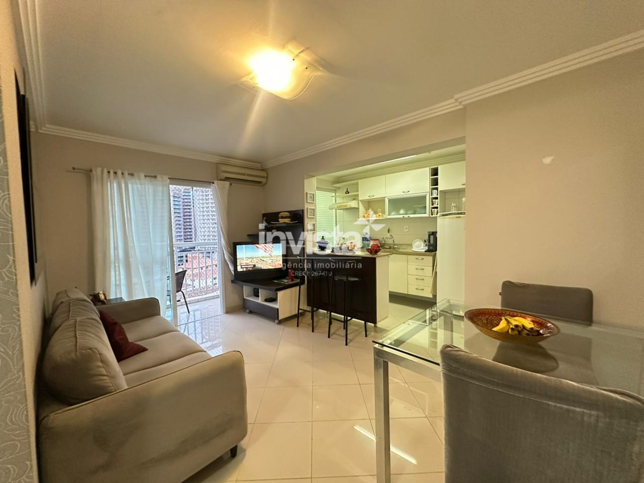 C&oacute;digo: 29287 R$ 590.000,00 Apartamento &agrave; venda no bairro Ponta da Praia 46 m&sup2; 1 quarto 1 vaga - Santos