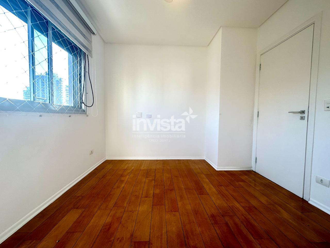 Apartamento com 209 m&sup2; para Loca&ccedil;&atilde;o no Boqueir&atilde;o | 4 Dormit&oacute;rios | 2 Su&iacute;tes | 2 Vagas - Santos