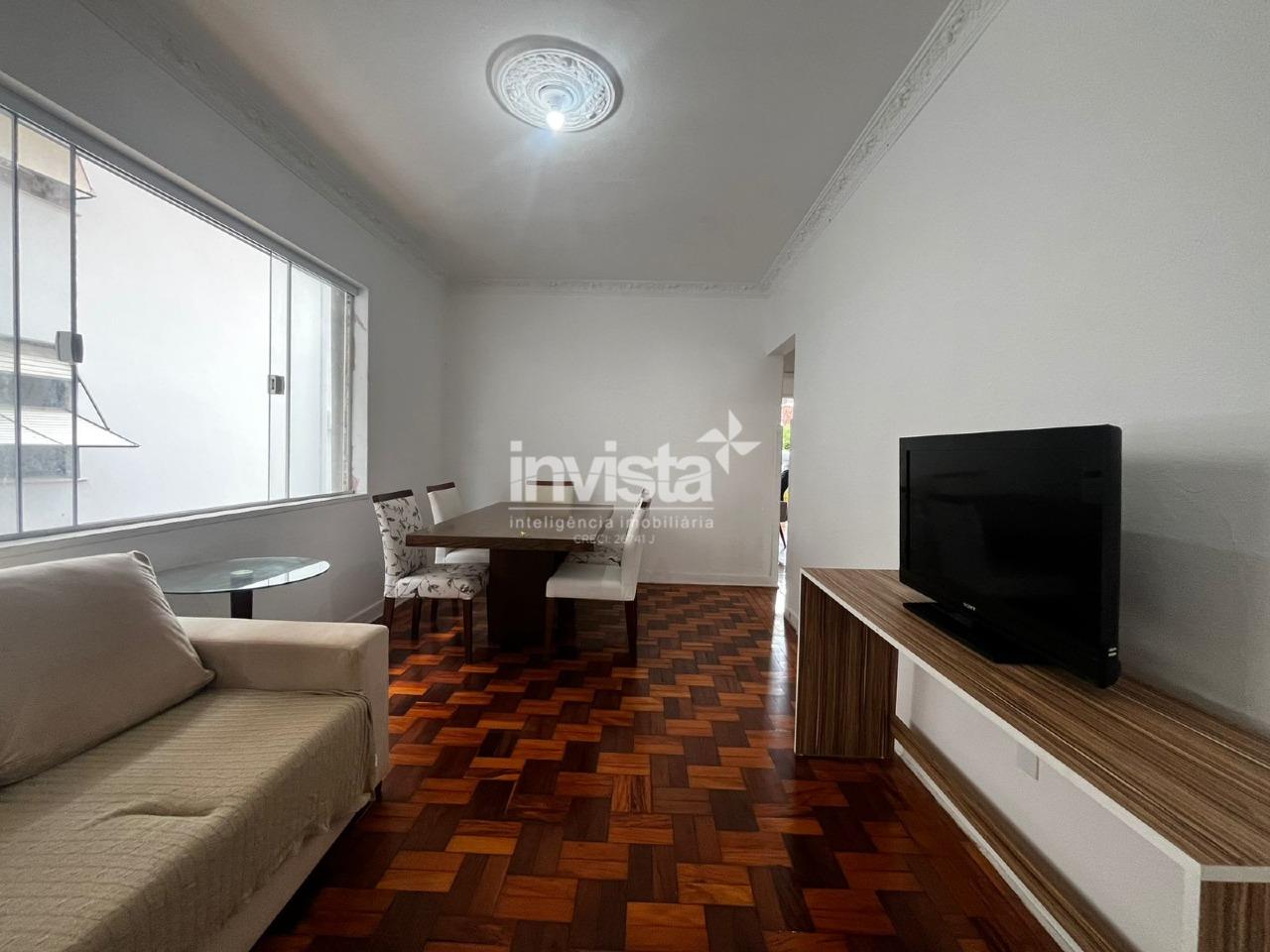 Apartamento de 02 dormitórios mobiliado no Embaré PREDIO SEM ELEVADOR