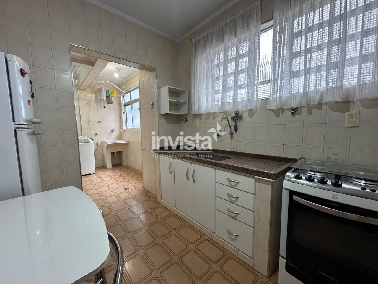 Apartamento mobiliado de 2 quartos no Gonzaga - Santos