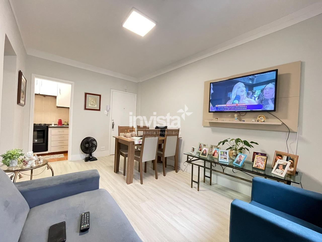 C&oacute;digo: 29909 R$ 360.000,00 Apartamento &agrave; venda no bairro Gonzaga 53 m&sup2; 1 quarto 1 vaga - Santos