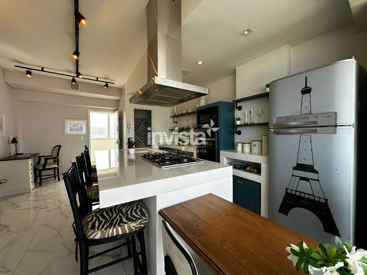Apartamento para alugar em Santos-SP no bairro Pomp&eacute;ia, com 1 dormit&oacute;rio e 74m&sup2; - Santos