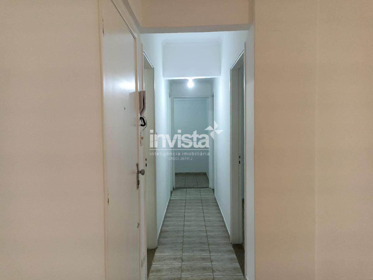 Apartamento Espa&ccedil;oso com vista parcial do mar em Pr&eacute;dio frente Praia! - Santos