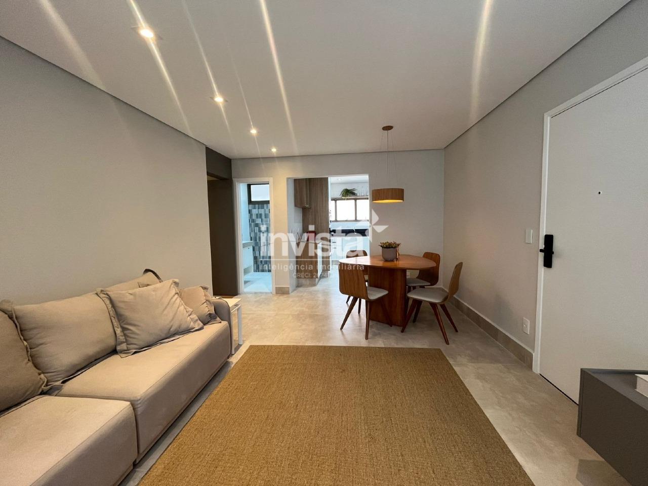 C&oacute;digo: 30559 R$ 7.900,00 Apartamento para alugar no bairro Aparecida 98 m&sup2; 2 quartos 1 vaga - Santos