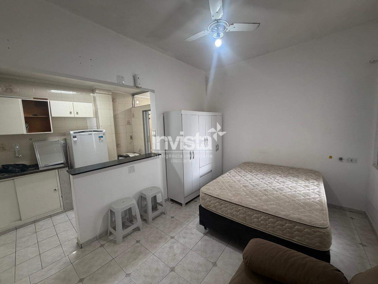 C&oacute;digo: 30589 R$ 270.000,00 Kitnet &agrave; venda em Santos-SP no bairro Pomp&eacute;ia, com 1 dormit&oacute;rio e 32m&sup2; 32 m&sup2; 1 quarto 1 vaga - Santos