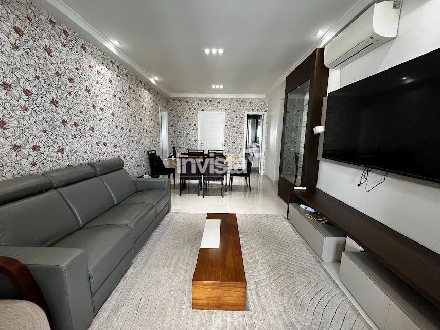 C&oacute;digo: 30746 R$ 14.000,00 Apartamento para alugar no bairro Aparecida 155 m&sup2; 3 quartos 2 vagas - Santos